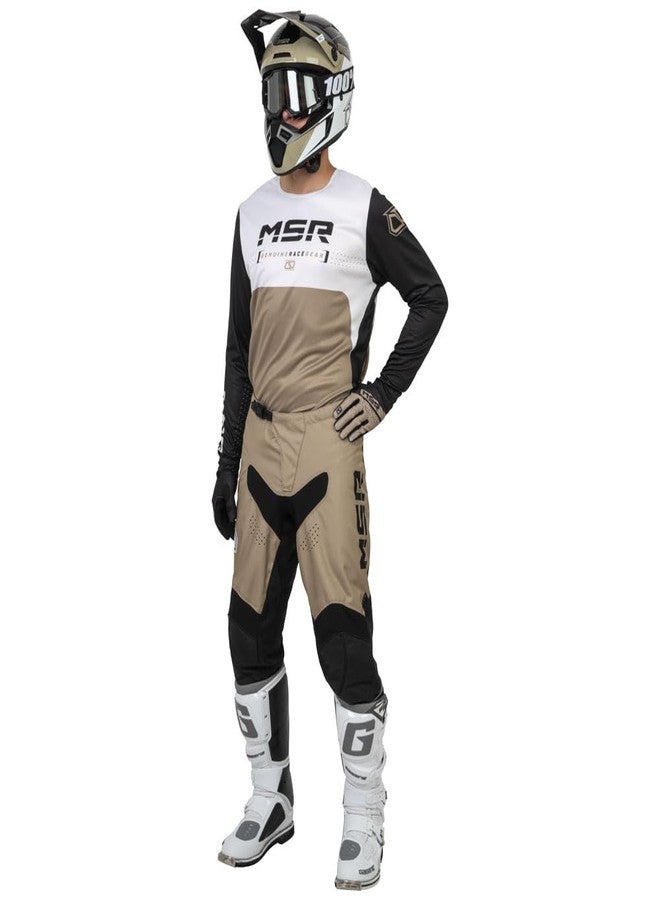 MSR™ Axxis Range MTB Mountain Bike Dirt Bike Motocross MX BMX Outdoor Sports ATV UTV Powersports Riding Gloves for Men and Women Large Black/Tan - Image 3