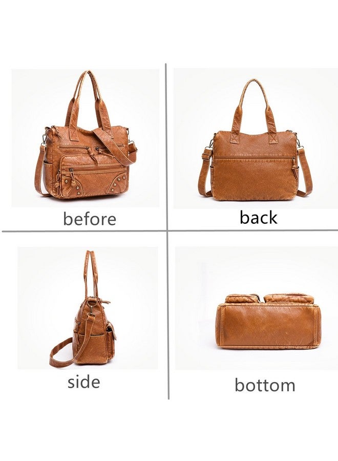 PHEVOS Hobo Handbag and Purses for Women,Multi Pocket Top Handle Satchel Purse Tote Shoulder Bags Faux Leather for Ladies - Image 2