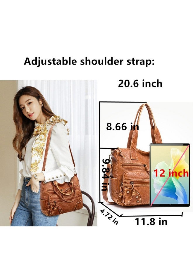 PHEVOS Hobo Handbag and Purses for Women,Multi Pocket Top Handle Satchel Purse Tote Shoulder Bags Faux Leather for Ladies - Image 3