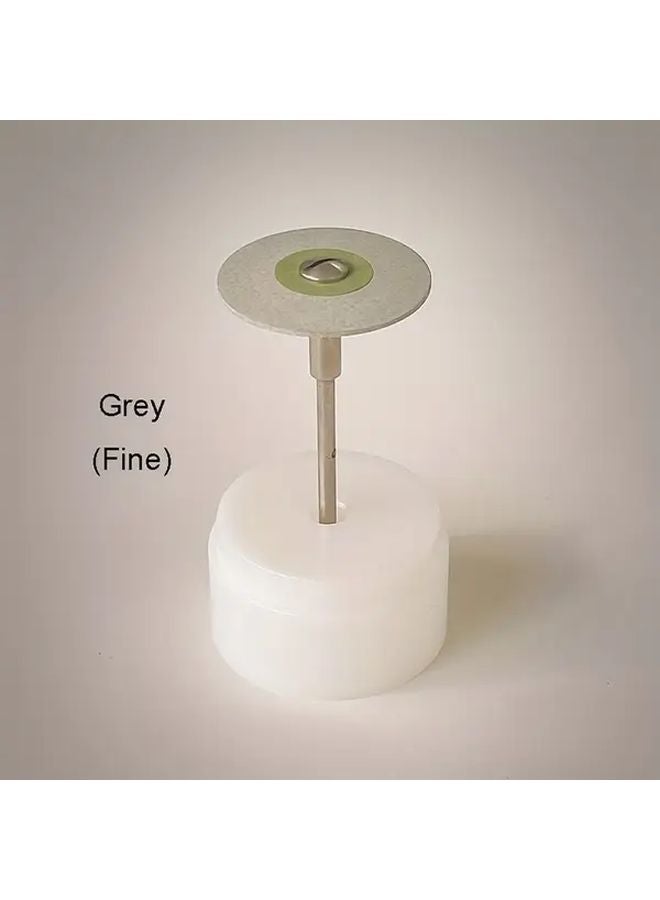Grey Zirconium Oxide Grinding Head Rubber Diamond Polishing Mounted Point Dual Color Wheel - Image 1