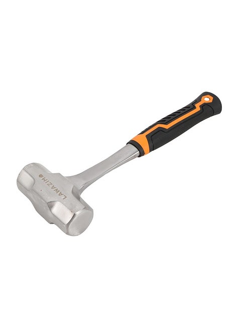 Hammer - 1kg Orange - Heavy-Duty Engineer's Hammer with Ergonomic Anti-Slip Shock-Absorbing Handle and Impact-Resistant Head for Metalworking, Construction, Blacksmithing, and DIY Projects