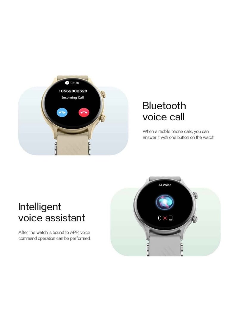 PEJE Smart Watch,1.39 " HD Display,Prayer Alerts & Arabic Support, SpO2/Heart Rate/Sleep Monitor,IP68 Waterproof,Bluetooth Calling + Extra Strap-Compatible with iOS & Android multicolor - Image 4