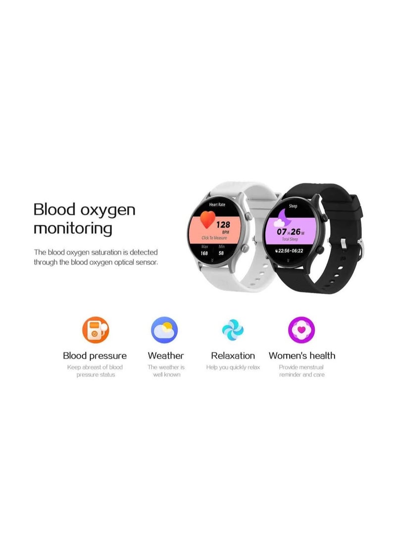 PEJE Smart Watch,1.39 " HD Display,Prayer Alerts & Arabic Support, SpO2/Heart Rate/Sleep Monitor,IP68 Waterproof,Bluetooth Calling + Extra Strap-Compatible with iOS & Android multicolor - Image 3