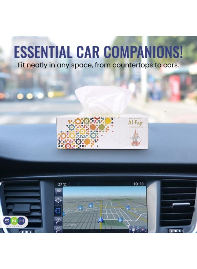 إس إن إتش باكينج علبة مناديل الوجه من الفجر، عبوة من 5 علب، 150 منديل × طبقتين لكل علبة، إجمالي 750 منديل. - Image 5