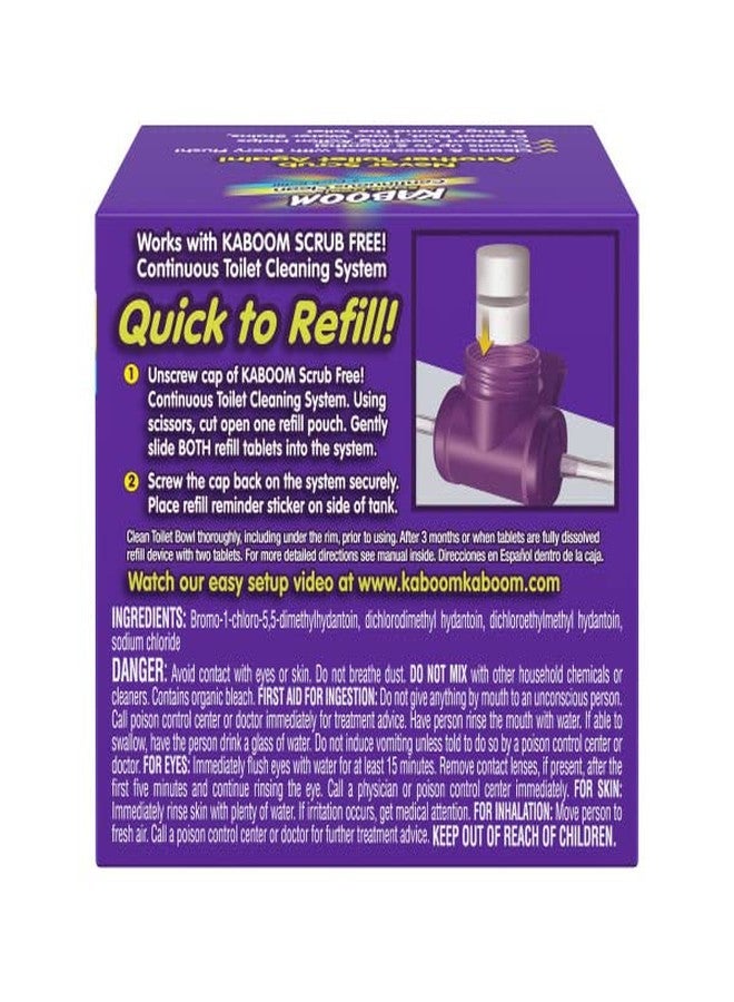 Kaboom Scrub Free! Continuous Clean Toilet Cleaning Refill Tablets (2 Count Per Package) *Refill Tablets Only. - Image 2