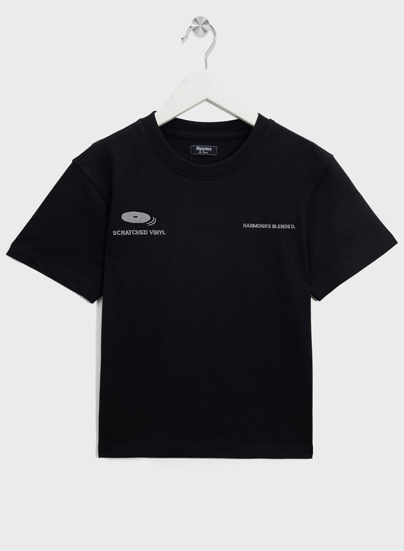 ريبلز مع نمشي طقم تي شيرت وشورت واسع - Image 2