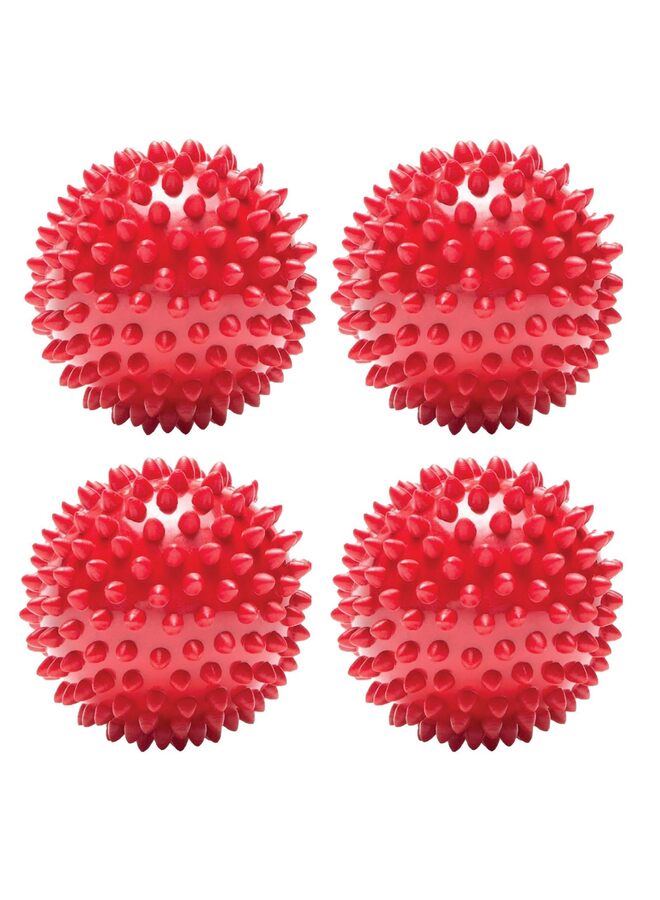 4pcs High Density Spiked Massage Ball, Massage Points Grip Ball Spiked Fascia Yoga Ball Fitness Ball PVC Plantar Relaxation Hedgehog Ball - Image 1