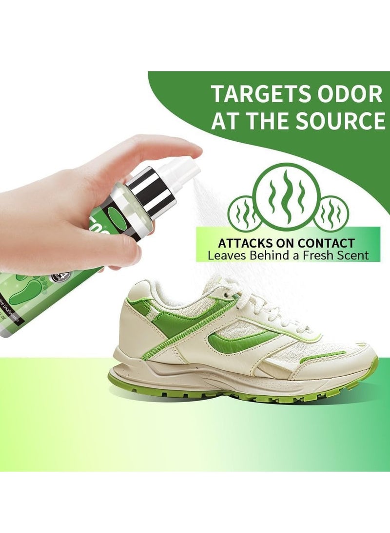 اينڤيشا بخاخ مزيل روائح الاحذية - مزيل رائحة قوي للأحذية - معطر نعناع طبيعي مع زيت شجرة الشاي - حل فعال للاحذية الرياضية ذات الرائحة الكريهة - Image 2