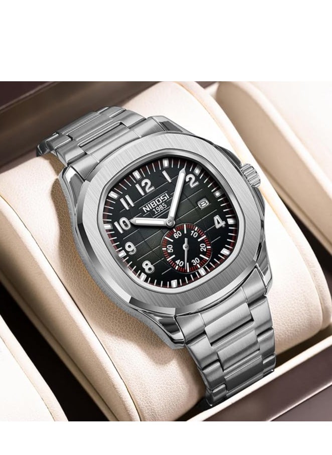 Men's Watches Analog Quartz Wrist Watch Men Stainless Steel Waterproof Date Business Casual Fashion Design Watches for Men - pzsku/Z5EEBB7FBA23401513276Z/45/_/1740540082/3e8688d6-044e-4837-89ba-3de976a4744b