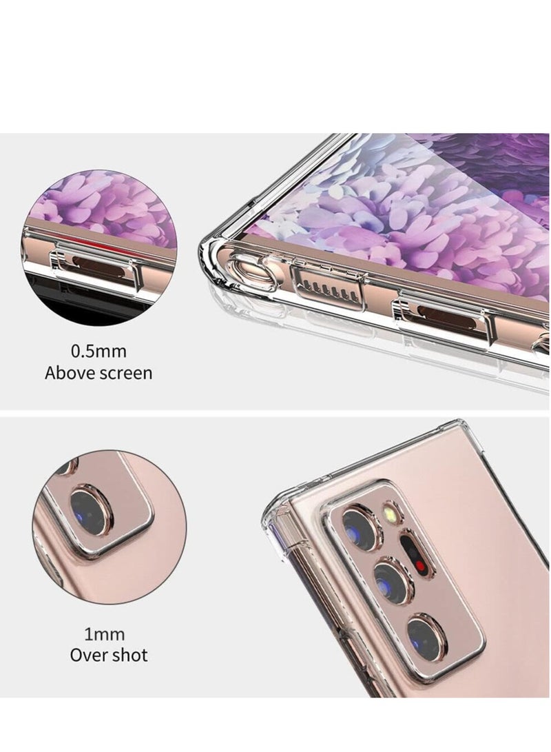 MIGOFAST Samsung Galaxy NOTE 20 ULTRA clear silicone soft TPU transparent anti scratch cover case with reinforced shockproof bumpercorner protection for Samsung Galaxy NOTE 20 ULTRA - Image 5