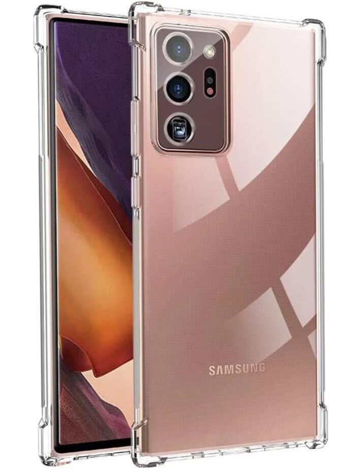 MIGOFAST Samsung Galaxy NOTE 20 ULTRA clear silicone soft TPU transparent anti scratch cover case with reinforced shockproof bumpercorner protection for Samsung Galaxy NOTE 20 ULTRA - Image 2