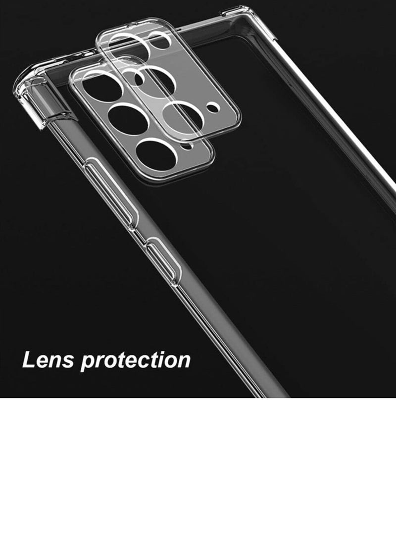 MIGOFAST Samsung Galaxy NOTE 20 ULTRA clear silicone soft TPU transparent anti scratch cover case with reinforced shockproof bumpercorner protection for Samsung Galaxy NOTE 20 ULTRA - Image 3