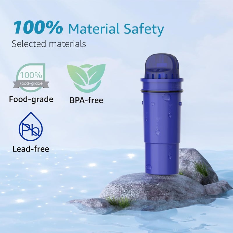 AquaCrest NSF Certified Pitcher Water Filter, Replacement for Pur® Pitchers and Dispensers PPT700W, CR-1100C and PPF951K Water Filter (Pack of 3) - Image 3