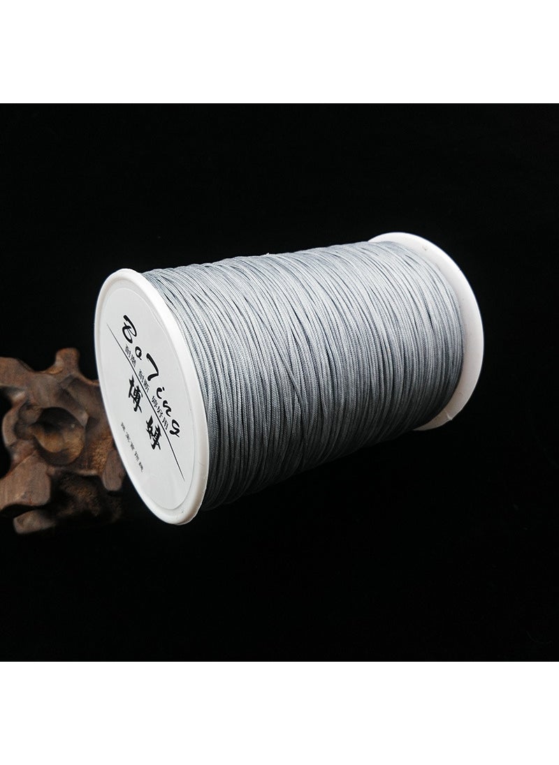 No. 72 Jade Line 500 Mi Jade Line Braided Hand Rope Handmade Rope Pendant Line Bracelet Braided Rope diy Handmade Material Silver Gray