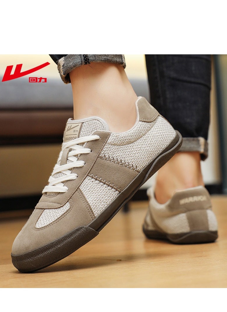Warrior - Versatile Thin Sole Breathable Canvas Sports Shoes - Image 1