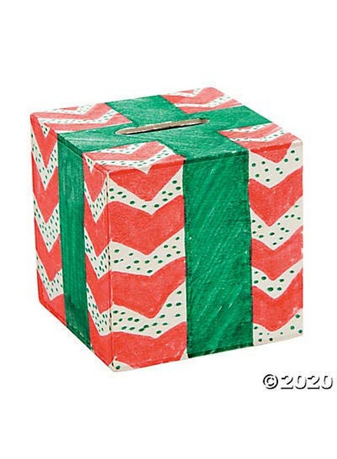 Fun Express DIY Unfinished Wood Block Bank - Makes 12 - Crafts for Kids and Fun Home Activities - Image 3