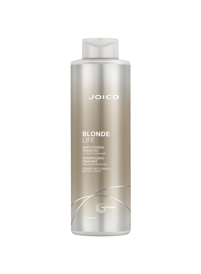 JOICO Blonde Life Brightening Shampoo | For Blonde Hair | Add Softness & Smoothness | Sulfate Free | With Monoi & Tamanu Oil | 33.8 Fl Oz