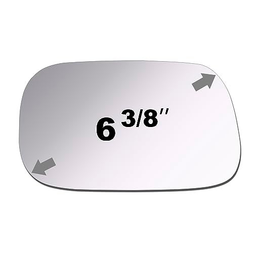 ReYee Side Mirror Glass fit for 2002 2003 2004 2005 2006 Toyota Camry Sedan Driver Left Side Mirror Glass Replacement No Backing Plate Flat Including Adhesive(Japan Built) - Image 2