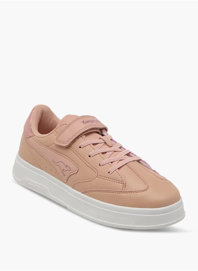 كانغاروس Women's Panelled Sports Shoes With Hook And Loop Closure