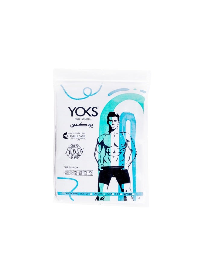 YOKS Men's Boxer Charcoal Grey (4XL) - Image 4
