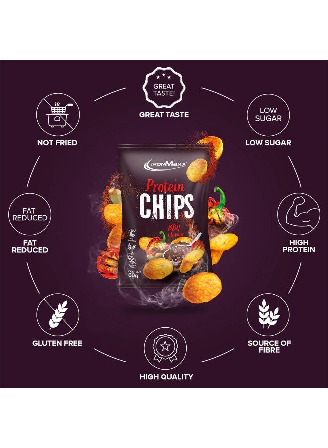 IronMaxx Protein Chips 3.0 | 12 x 60g  | BBQ flavour - Image 5