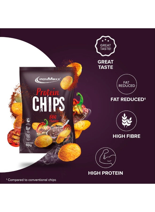 IronMaxx Protein Chips 3.0 | 12 x 60g  | BBQ flavour - Image 2