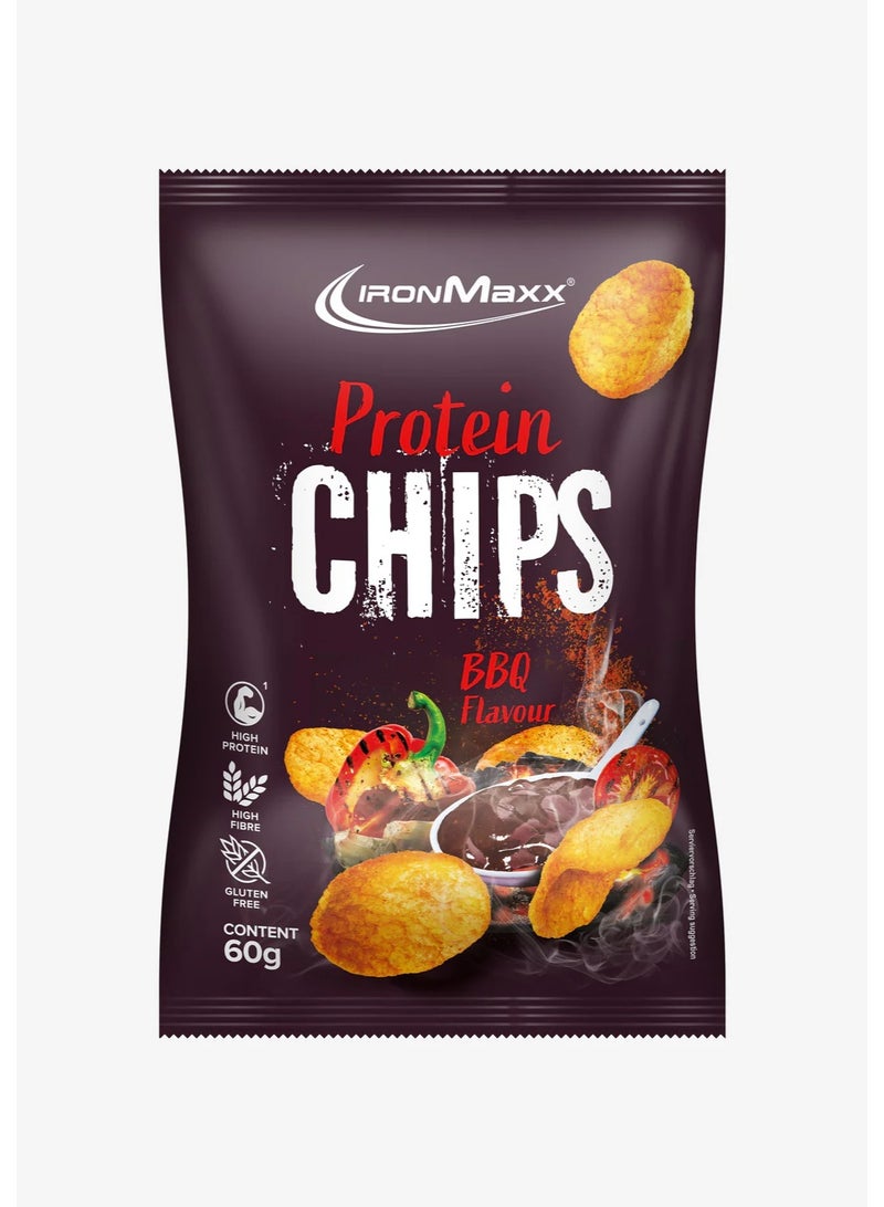 IronMaxx Protein Chips 3.0 | 12 x 60g  | BBQ flavour - Image 1