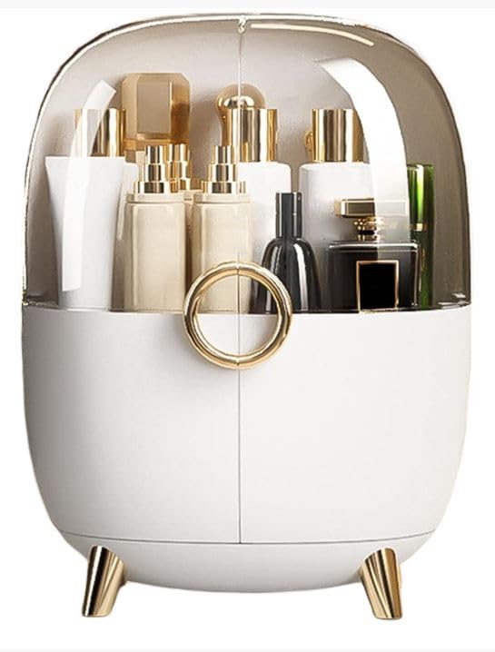 Furret Dustproof skincare storage desktop organizer for lipstick jewelry cosmetic storage bin with drawer