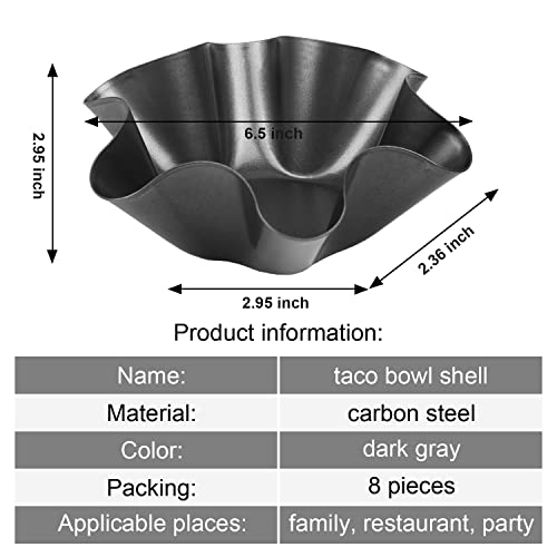 RUVINCE taco bowl shell maker: Nonstick 4-Pack Tortilla Bowl Maker - Craft Perfect Taco Bowls & Salad Shells for Home Cooking & Entertaining - Image 2