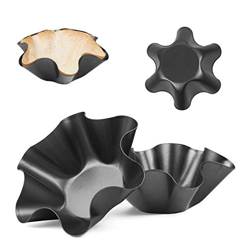 RUVINCE taco bowl shell maker: Nonstick 4-Pack Tortilla Bowl Maker - Craft Perfect Taco Bowls & Salad Shells for Home Cooking & Entertaining - Image 1