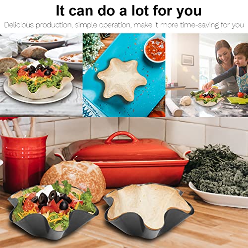 RUVINCE taco bowl shell maker: Nonstick 4-Pack Tortilla Bowl Maker - Craft Perfect Taco Bowls & Salad Shells for Home Cooking & Entertaining - Image 4