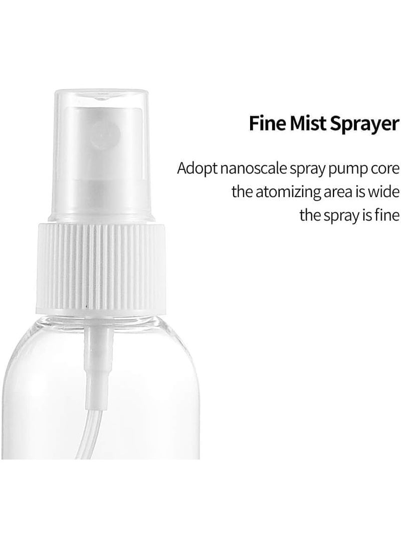 Luxoraq 75ml Clear Plastic Spray Bottles with White Fine Mist Sprayers - Pack of 3, Refillable Liquid Containers for Essential Oils, Cleaning Solutions, Perfumes, Travel Accessories, and Cosmetic Use - Image 3