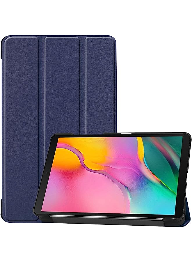 Procases Galaxy Tab A 8.0 2019 Case T290 T295, Slim Light Cover Trifold Stand Hard Shell Folio Case For 8.0 Inch Galaxy Tab A 2019 Without S Pen Model Sm-T290 (Wi-Fi) Sm-T295 (Lte) –Navy - Image 1