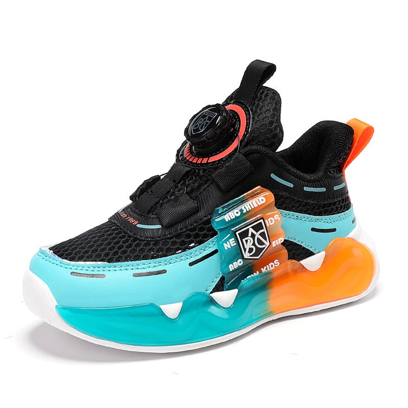 Boys And Girls Spring & Fall Spring, Summer And Summer Princess Shoes Double Mesh Breathable Sports Mesh Shoes Running - Image 3