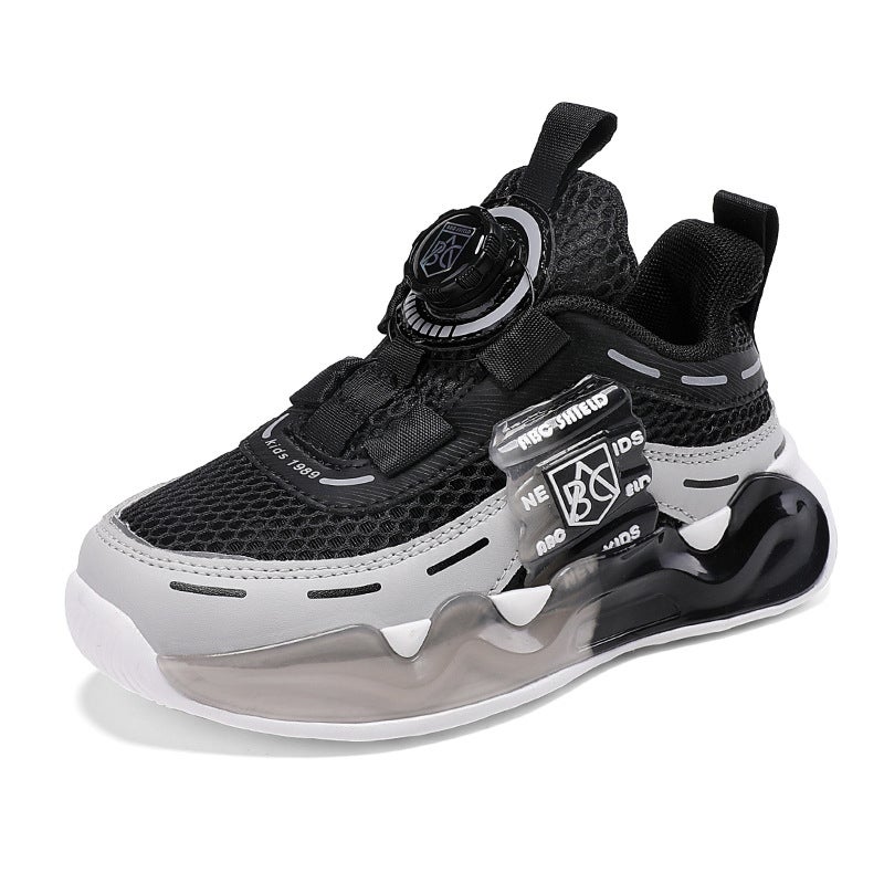 Boys And Girls Spring & Fall Spring, Summer And Summer Princess Shoes Double Mesh Breathable Sports Mesh Shoes Running - Image 4