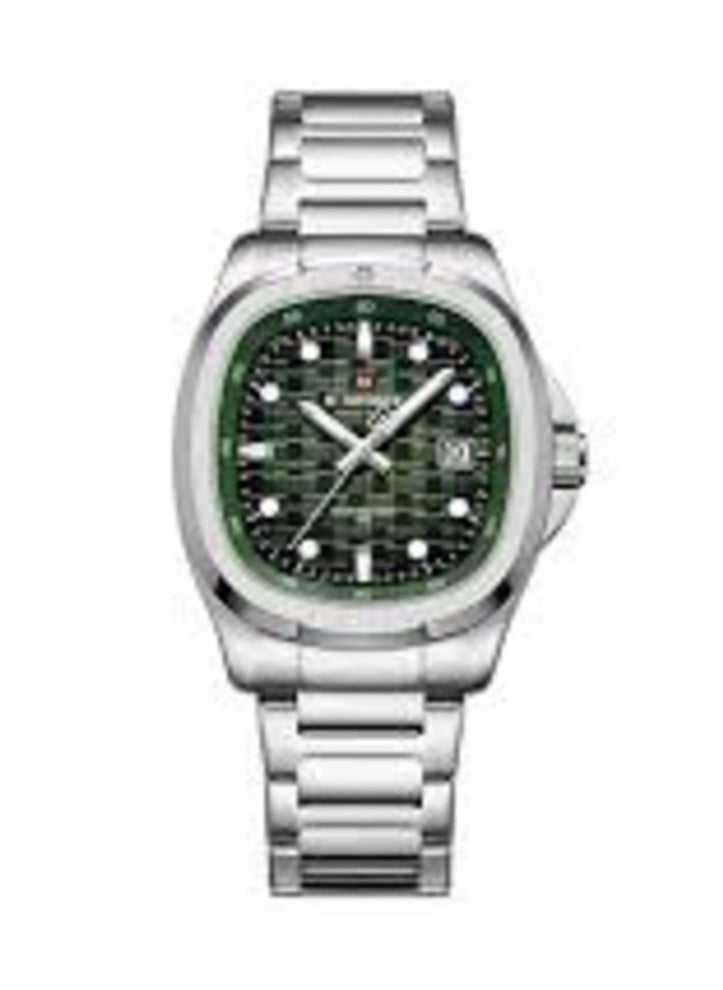 NAVIFORCE NF9240 Luxury Stainless Steel Automatic Watch – Green Dial with Date Display  - Image 1