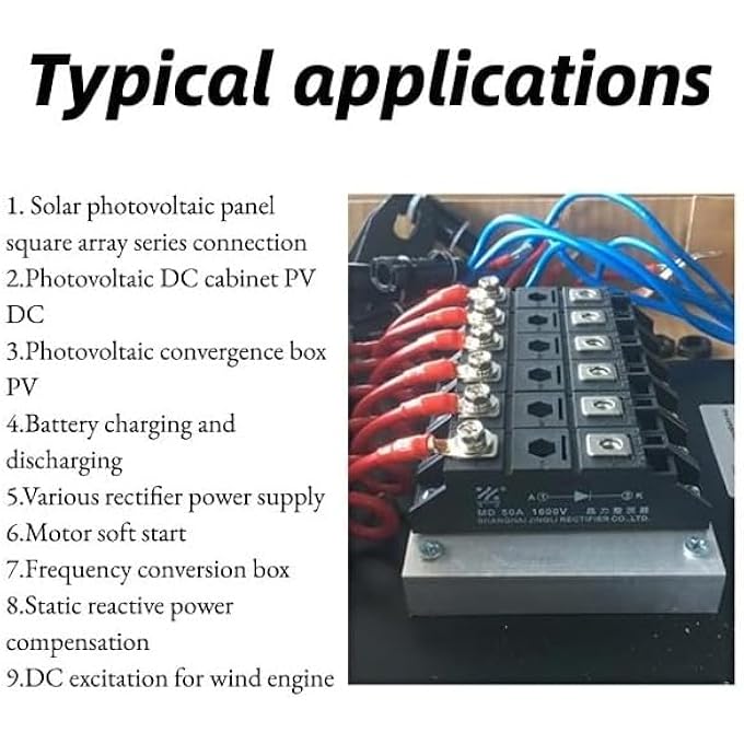 Bridge Rectifier Diode Bridge Rectifier Module Md100A 1600V 2 Terminal Power Module With Copper Plate Cooling For Pwm Inverter Current Input - Image 5