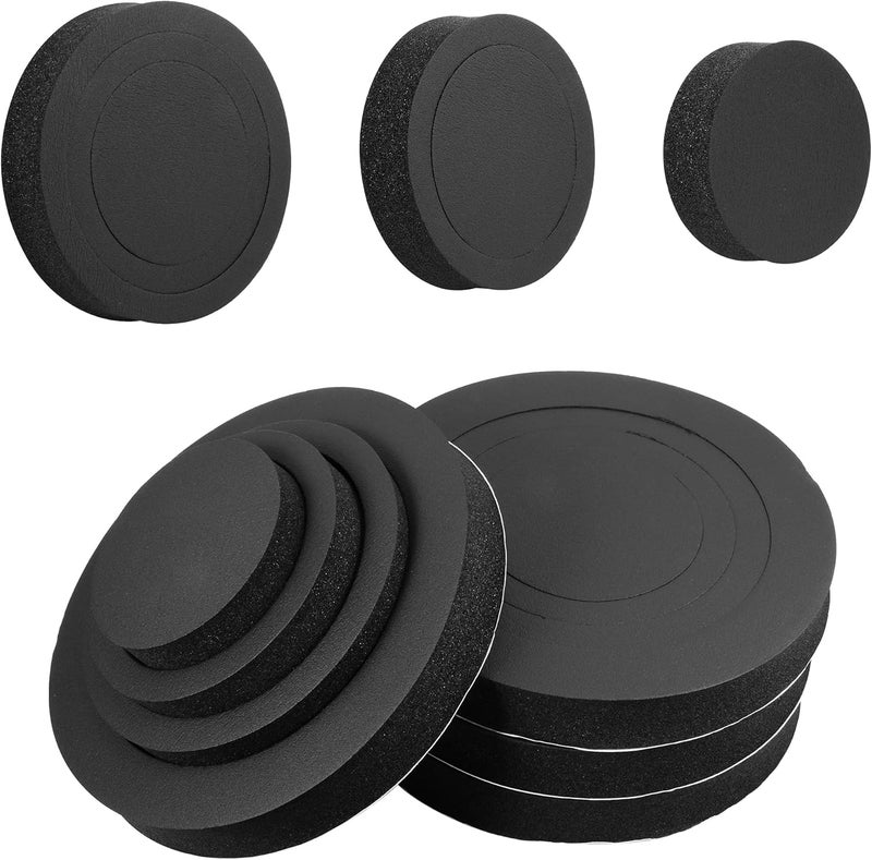 RDBS 4X Black 6.5" Fast Foam Rings for Car Speakers - Image 1