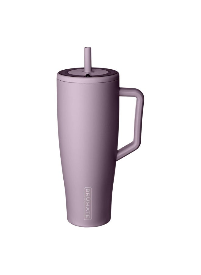 BRUMATE 40 oz Tumbler with Handle and Straw | 100% Leakproof Insulated Tumbler with Lid and Straw | Made of Stainless Steel | Cup Holder Friendly Base | 40oz (Lilac Dusk) - Image 1
