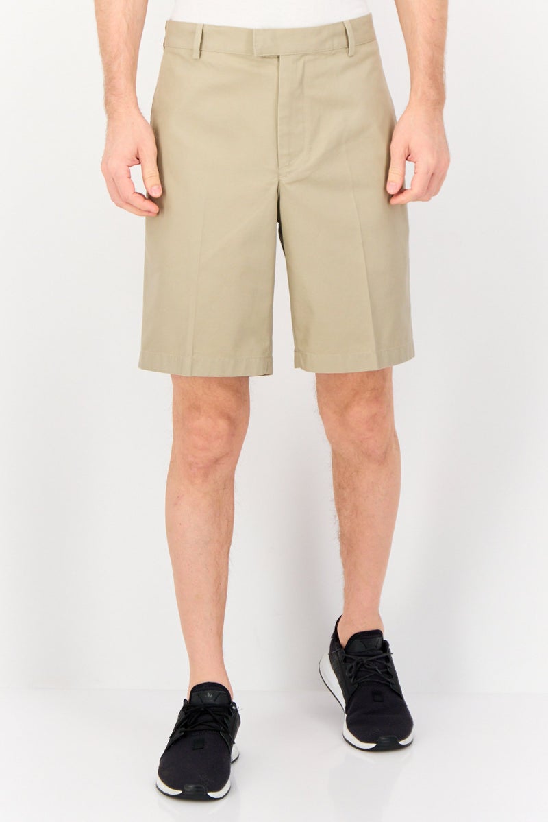 Greg Norman Men Sportswear Fit  Golf Shorts, Dark Beige - Image 1