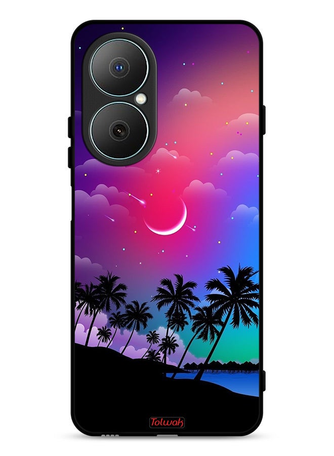 Tolwak Huawei Nova Y73 Protective Case Cover Moon In Night Art