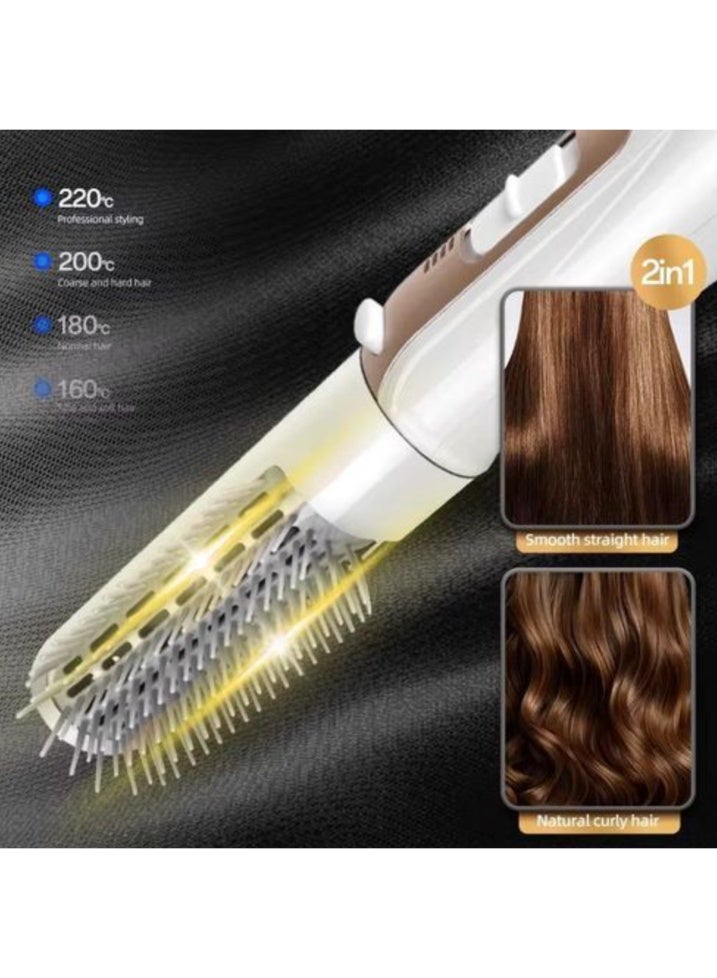 Haley فرشاة تصفيف الشعر بالهواء الساخن بقوة 800 واط، مشط نصف فرشاة لتصفيف الشعر - Image 2