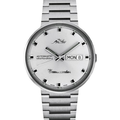 MIDO Commander 1959 - Swiss Automatic Watch for Men - Silver Dial - Case 37mm - Integrated Stainless Steel Bracelet M842942123 - Image 2