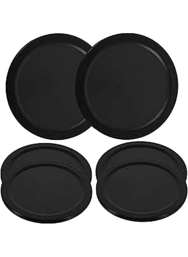 Air Hockey Pucks 5 Pack Plastic Table Hockey Game Pucks Black