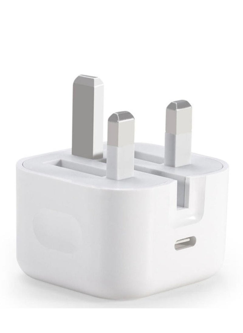 20W PD Fast Wall Charger with Type C Port and 1 Meter Lightning Cable Compatible with iPhone 11