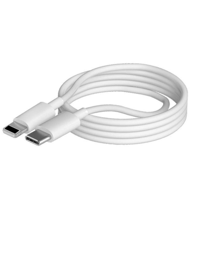 20W PD Fast Wall Charger with Type C Port and 1 Meter Lightning Cable Compatible with iPhone 11