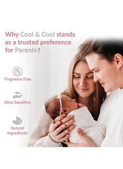 Cool & Cool Water Wipes Baby Wipes 96s - Pack of 4  - Image 2