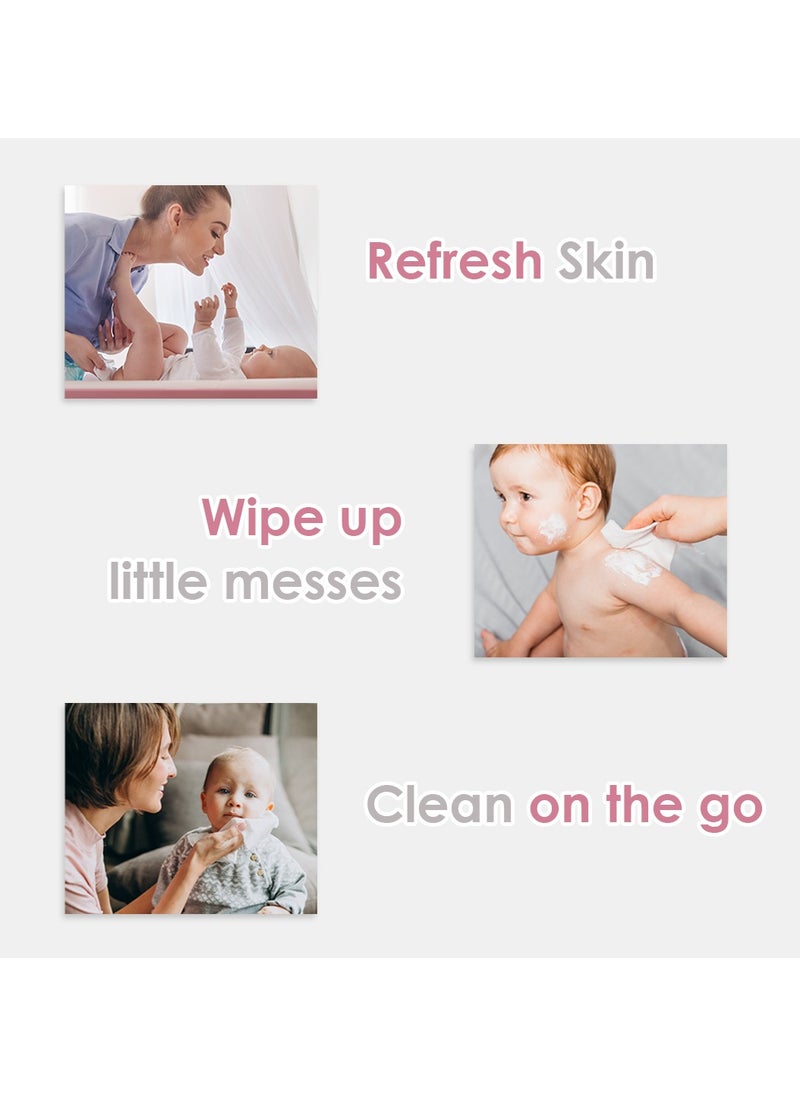 Cool & Cool Water Wipes Baby Wipes 96s - Pack of 4  - Image 4
