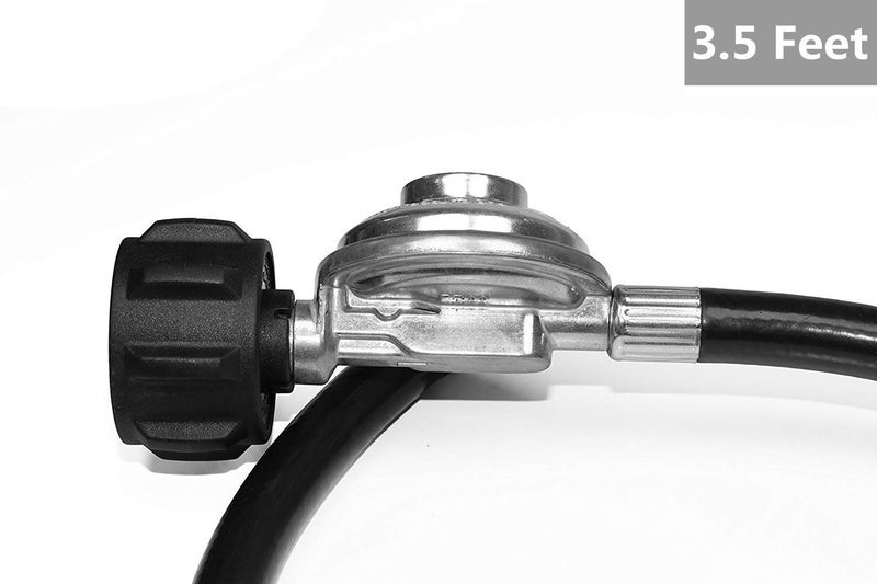 DOZYANT 3.5 Feet Propane Regulator and Hose Universal Grill Regulator Replacement Parts, QCC1 Hose and Regulator for Most LP Gas Grill, Heater and Fire Pit Table - Image 4