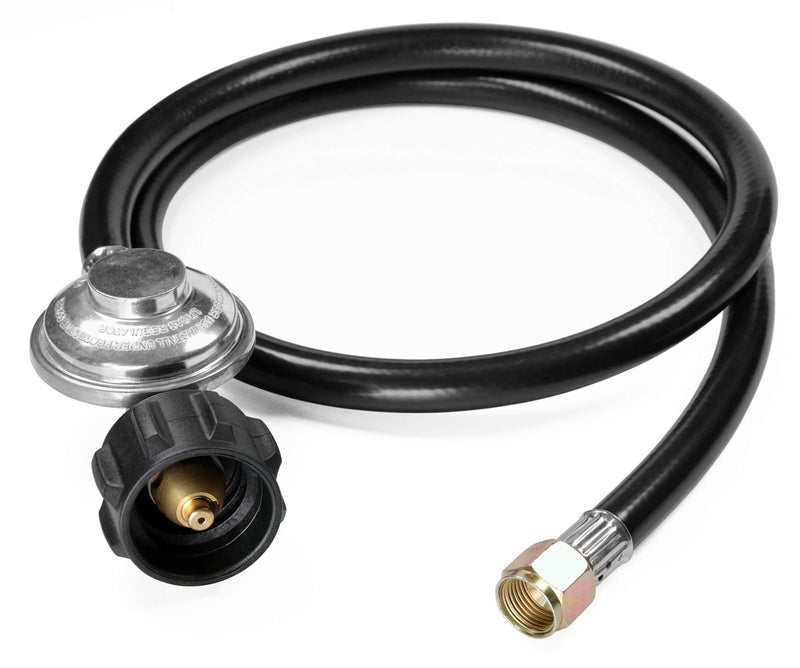 DOZYANT 3.5 Feet Propane Regulator and Hose Universal Grill Regulator Replacement Parts, QCC1 Hose and Regulator for Most LP Gas Grill, Heater and Fire Pit Table - Image 1